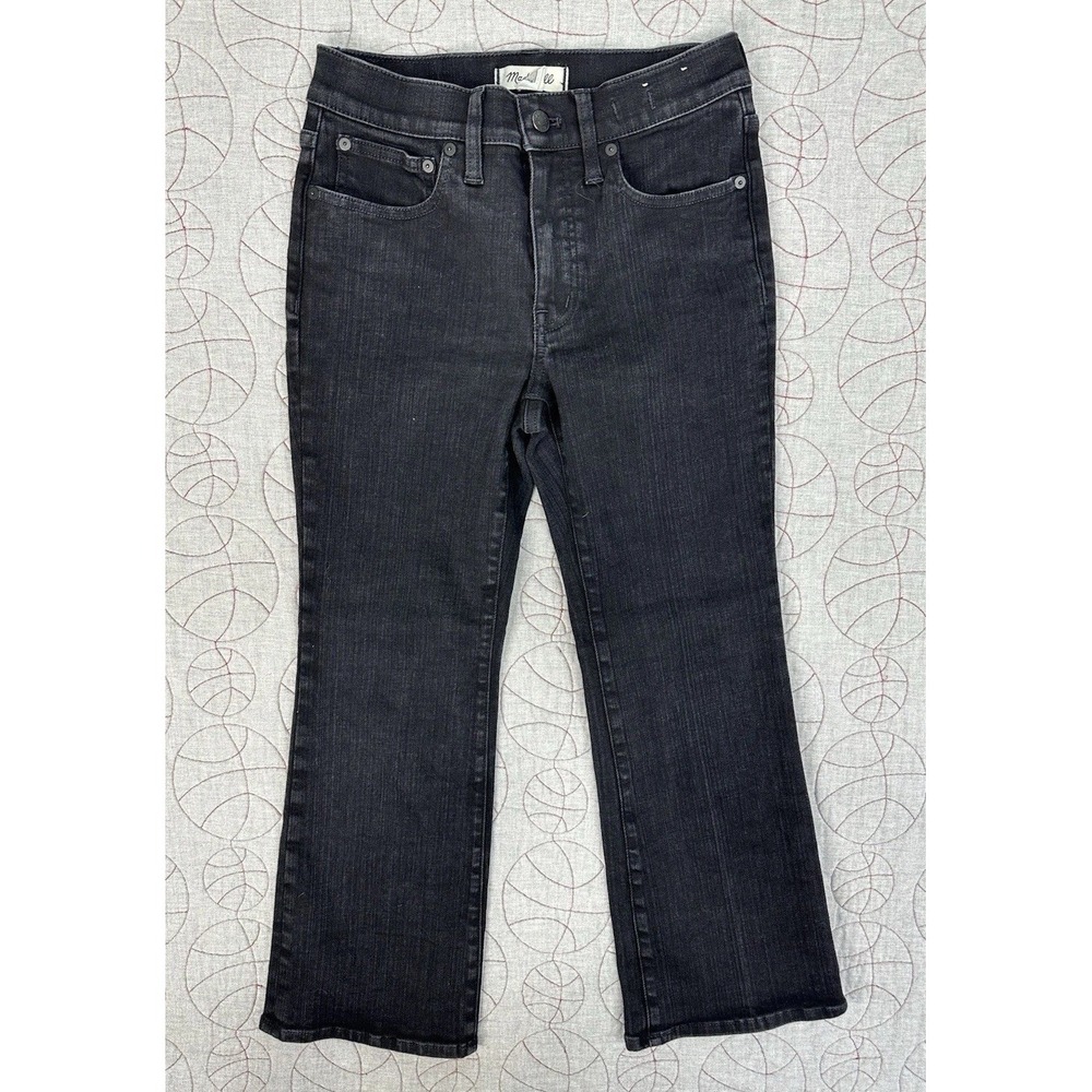 Madewell Mid-Rise Kick Out Jeans Black Bootcut‎ / Womens 27P